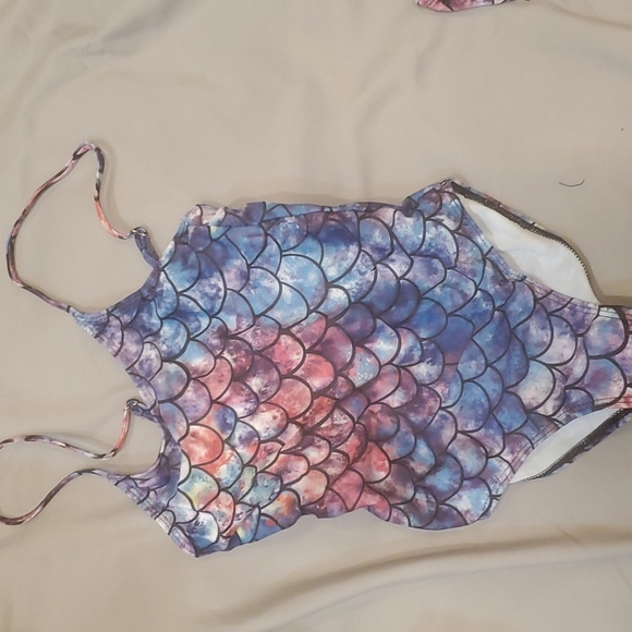 Swim Nwot Girls One Piece Mermaid Bathing Suit Poshmark